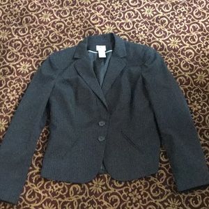 Vintage Worthington tailored pinstripe black blazer, pinstripe.